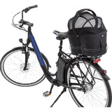 Hundefahrradkorb für Gepäckträger mit Kurzleine