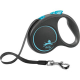 flexi BLACK DESIGN Gurtleine – S: 5 m, blau, bis zu 15kg