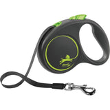 flexi BLACK DESIGN Gurtleine – S: 5 m, grün, bis zu 15kg