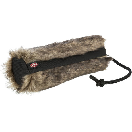 Futterdummy Kunstfell – Ø 6 x 20 cm, schwarz/braun