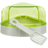 Hamstertoilette Ecktoilette mit Dach