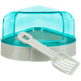 Hamstertoilette Ecktoilette mit Dach