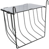 Heuraufe zum Einhängen aus Metall – 20 × 18 × 12 cm, schwarz