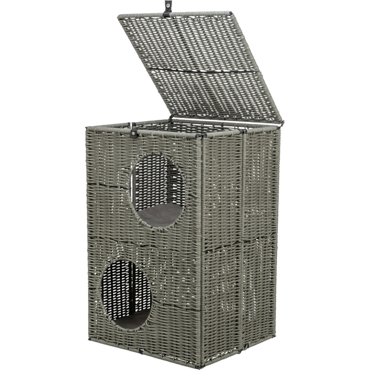 TRIXIE Höhle Amalia eckig outdoor - Katzenhöhle für draußen – 37 × 57 × 35 cm