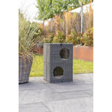 TRIXIE Höhle Amalia eckig outdoor - Katzenhöhle für draußen – 37 × 57 × 35 cm