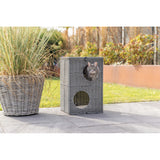 TRIXIE Höhle Amalia eckig outdoor - Katzenhöhle für draußen – 37 × 57 × 35 cm