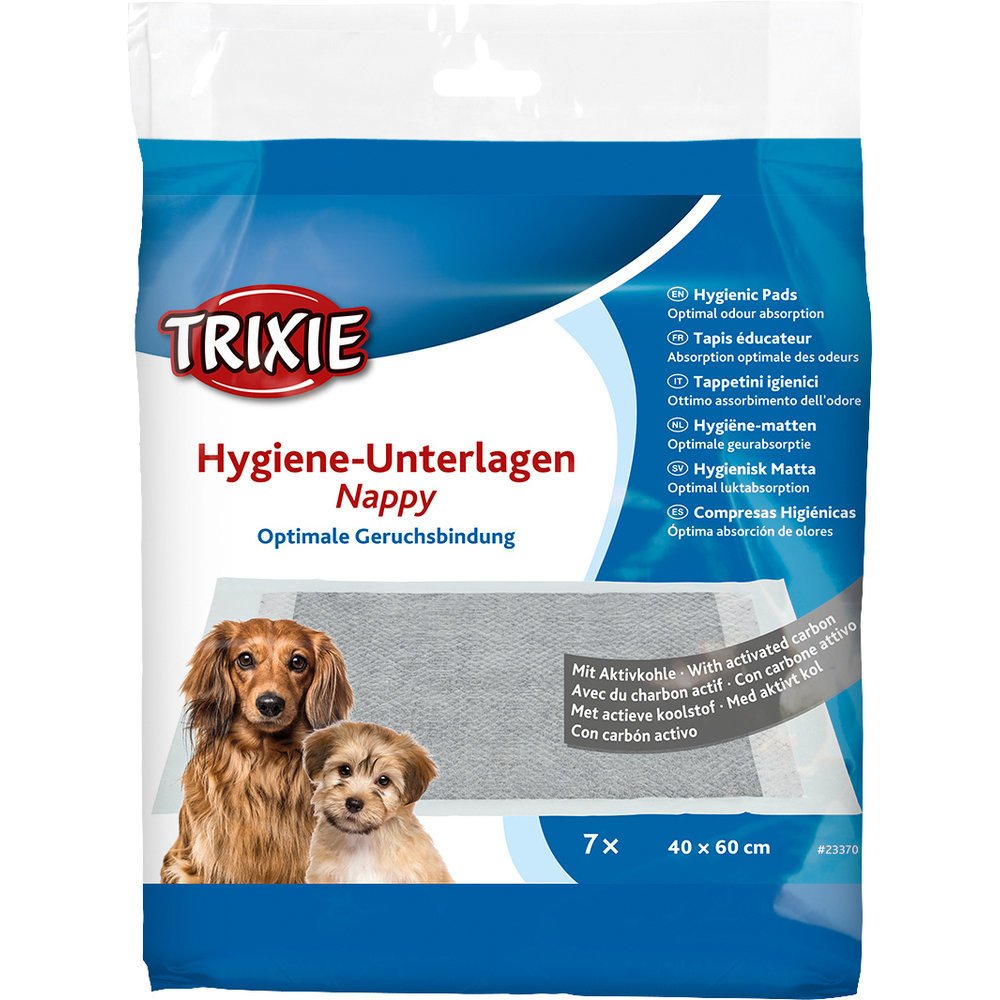 Hygiene Unterlage Nappy mit Aktivkohle – 40 × 60 cm, 7 Stück