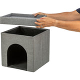 Katzenhöhle Kimy mit 2 Etagen Soft Edition – 76 × 72 × 37 cm