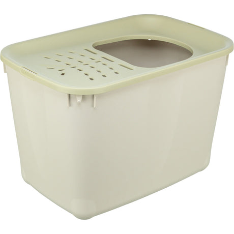 TRIXIE Katzentoilette Hop-In - Dein stylischer & sauberer Katzen-Thron – 38 × 39 × 58 cm