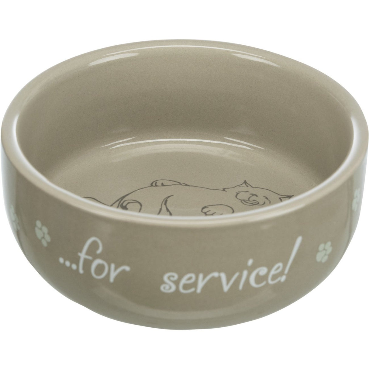 Keramiknapf für Katzen Thanks for Service! – 0,3 l/ø 11 cm