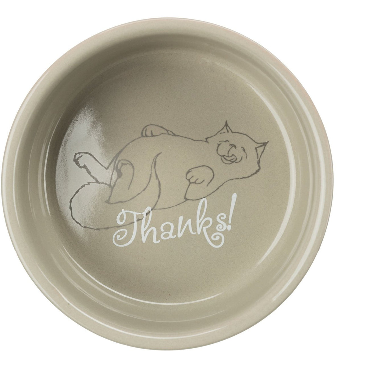 Keramiknapf für Katzen Thanks for Service! – 0,3 l/ø 11 cm