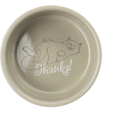 Keramiknapf für Katzen Thanks for Service! – 0,3 l/ø 11 cm