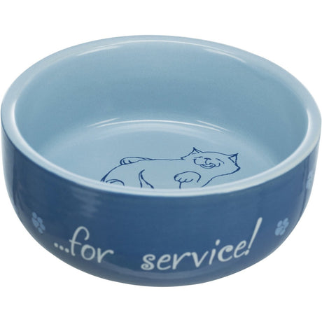 Keramiknapf für Katzen Thanks for Service! – 0,3 l/ø 11 cm
