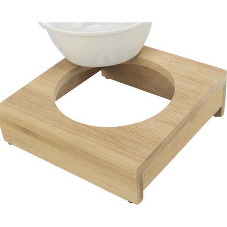 Keramiknapf mit Bambushalter