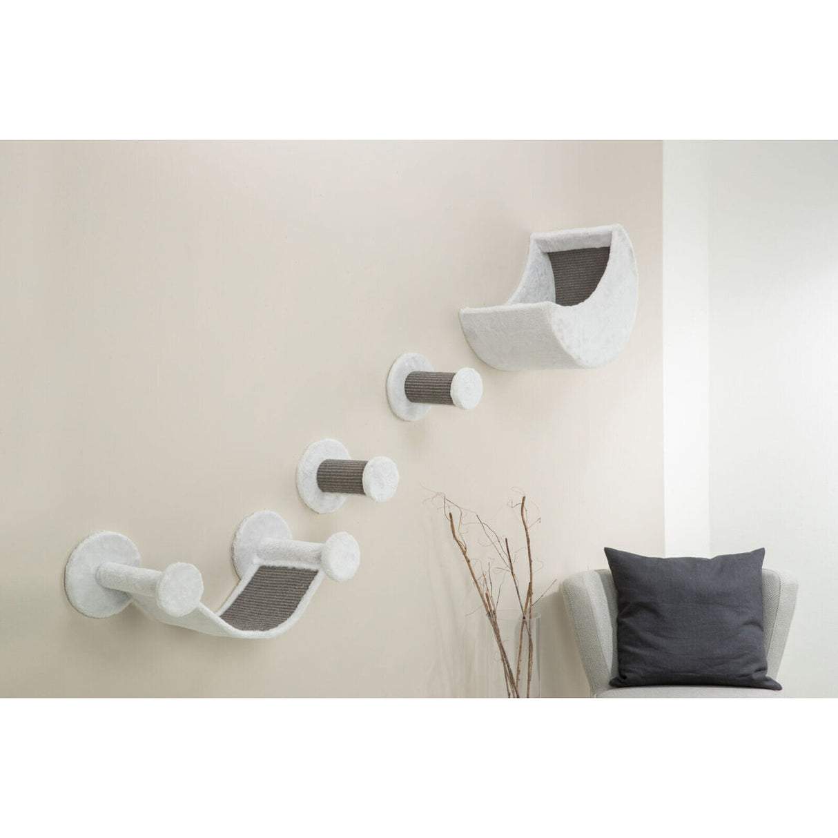 Kletterwand für Katzen, 4-teilig