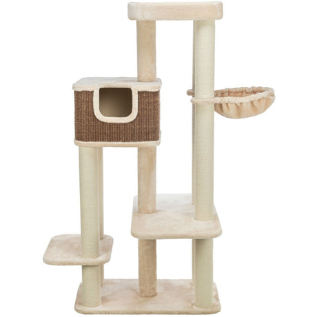 Kratzbaum Bertholo – 78 x 45 x 165 cm, creme/dunkelbraun
