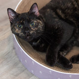 Kratzbett Lilly für Katzen – ø 45 × 10 cm, flieder