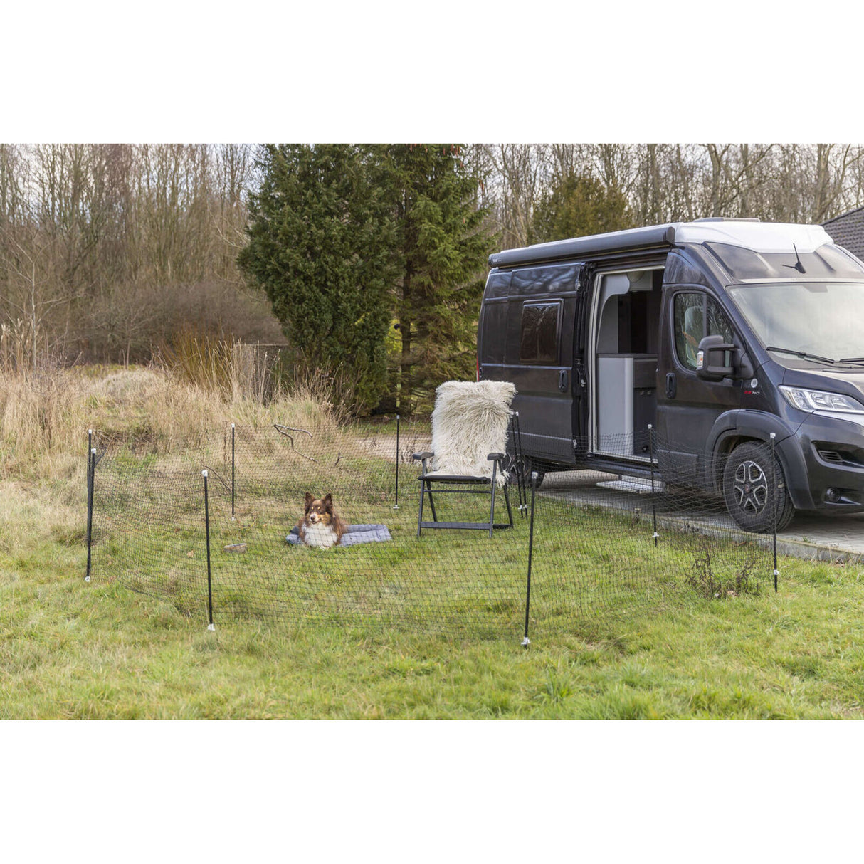 Mobiler Hundezaun 15 Meter