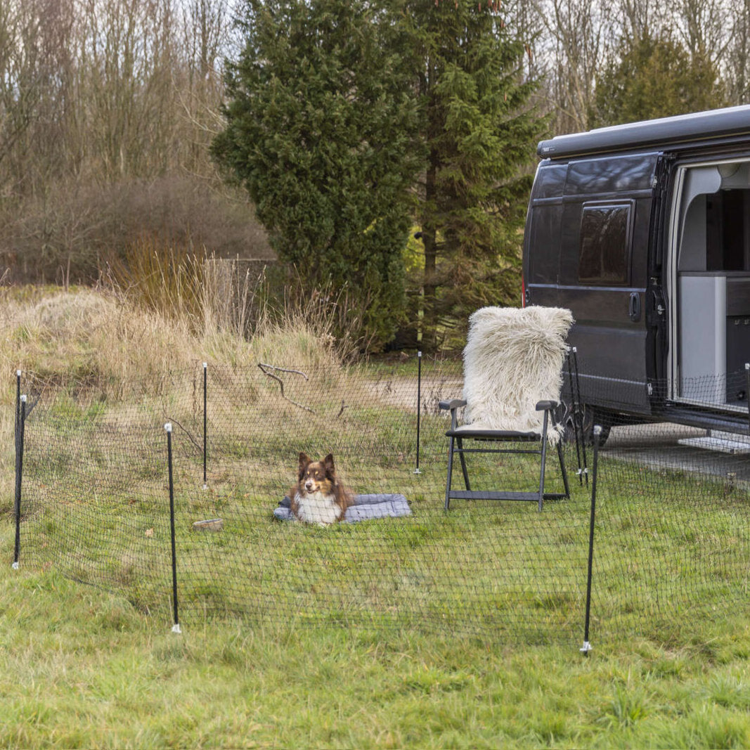 Mobiler Hundezaun 15 Meter