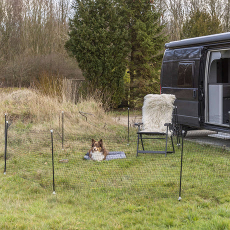 Mobiler Hundezaun 15 Meter
