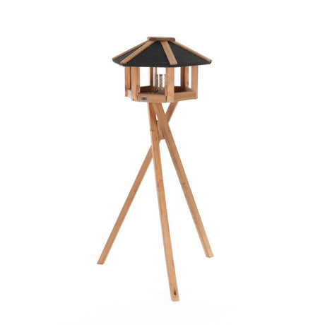 natura Vogel-Futterhaus Rund mit Ständer & Silo