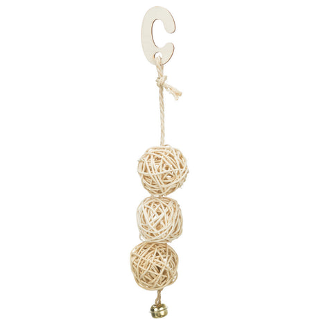 Rattanbälle mit Glöckchen