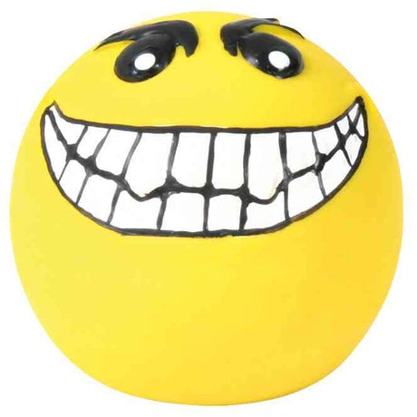 Smiley Hundeball aus Latex