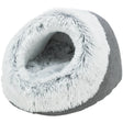 Höhle Harvey für Hunde und Katzen – 35 × 26 × 41 cm, grau/weiß