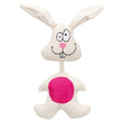 Stoffhase für Hunde – 29 cm, weiß/pink