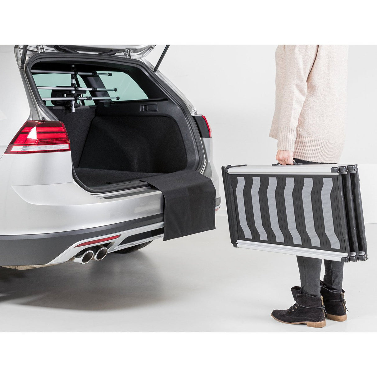 ausziehbare Aluminium Autorampe für Hunde