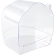 Vogel Badehaus transparent – transparent, 14x15x15 cm