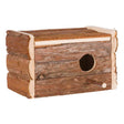 Vogel Nistkasten aus Naturholz – 21×13×12 cm, Loch Ø 3,8 cm, für Wellensittiche