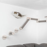 Katzen Kletterstufen zur Wandmontage mit Sisal