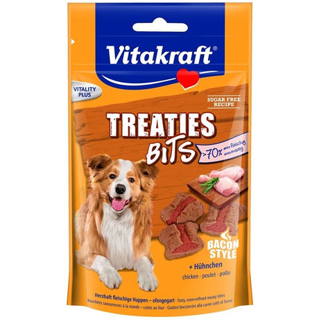 Vitakraft Treaties Bits für Hunde – Hühnchen Bacon Style 120 g