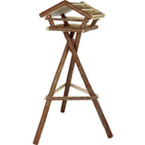 Vogelhaus Naturholz mit Ständer