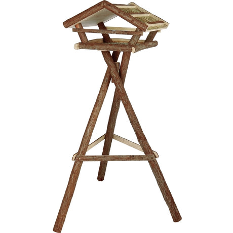 Vogelhaus Naturholz mit Ständer