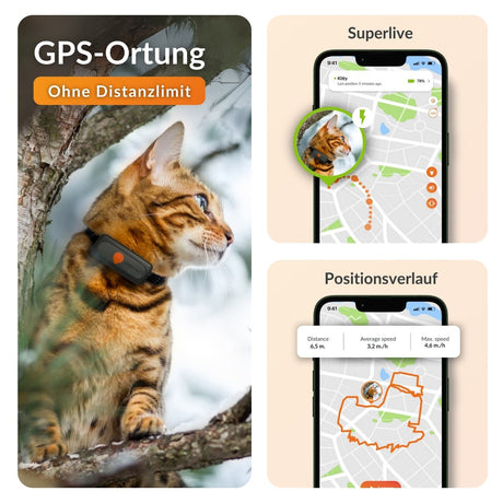 XS GPS Tracker für Katzen mit Lebenslanger Garantie