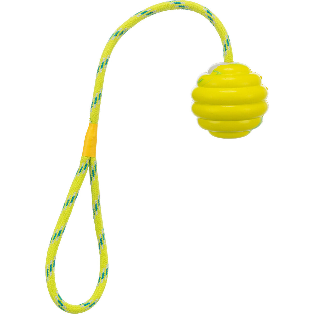 Wellenball am Seil für Hunde – ø 6 cm/30 cm