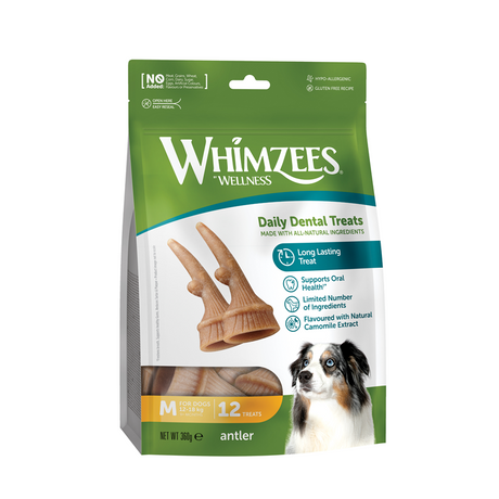 vegetarischer Hundesnack in Geweihform – M, 360 g