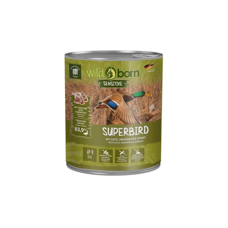 Nassfutter Superbird für Hunde – 6 x 800 g