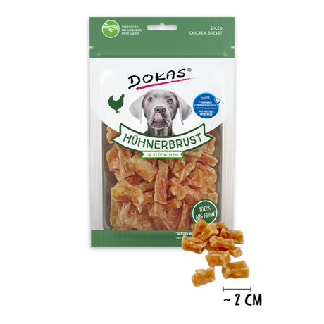 Dokas Hunde Snack Hühnerbrustfilet in Stückchen