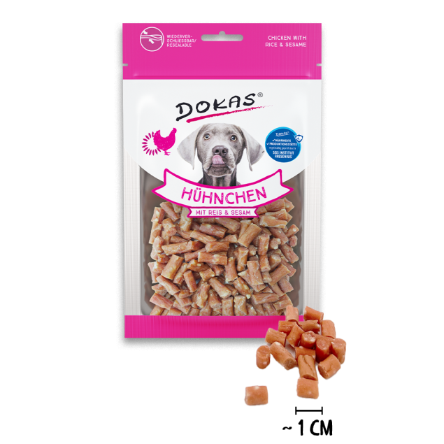 Dokas Hunde-Snack Rindfleisch getrocknet – Luftgetrocknet 70g