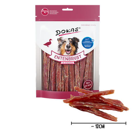 Dokas Hundesnack Entenbrust in Streifen Kaustreifen