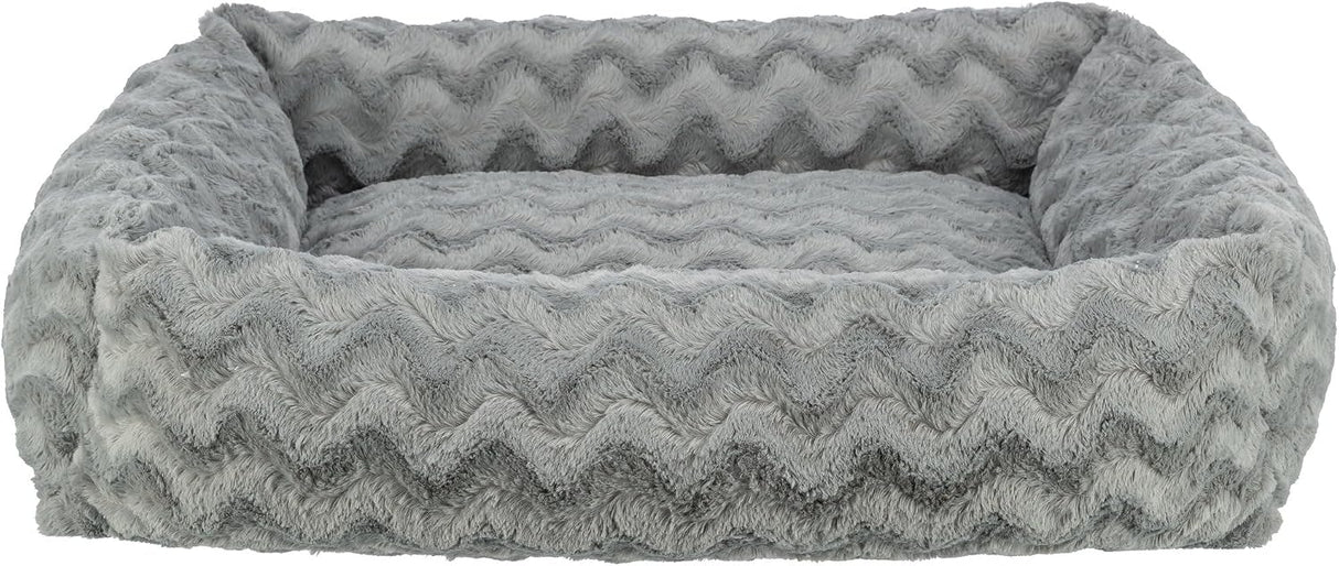 TRIXIE Hundebett Vital Loki – Orthopädisch mit Memory Foam 100 × 70 cm grau