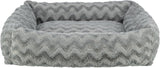 TRIXIE Hundebett Vital Loki – Orthopädisch mit Memory Foam 100 × 70 cm grau
