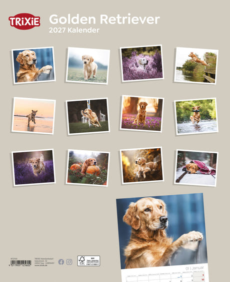 2027 Kalender Golden Retriever