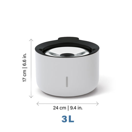 Zeus Oasis Trinkbrunnen für Hunde 3L oder 6L Volumen – 3L Fassungsvermögen