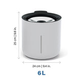 Zeus Oasis Trinkbrunnen für Hunde 3L oder 6L Volumen – 6L Fassungsvermögen