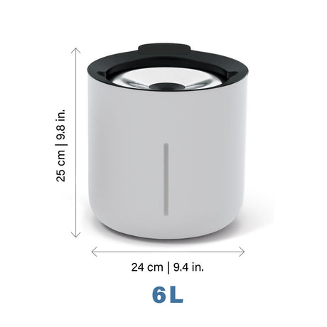 Zeus Oasis Trinkbrunnen für Hunde 3L oder 6L Volumen – 6L Fassungsvermögen