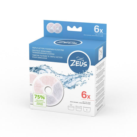 Zeus Oasis Trinkbrunnen für Hunde 3L oder 6L Volumen – Ersatzfilter 6er Pack